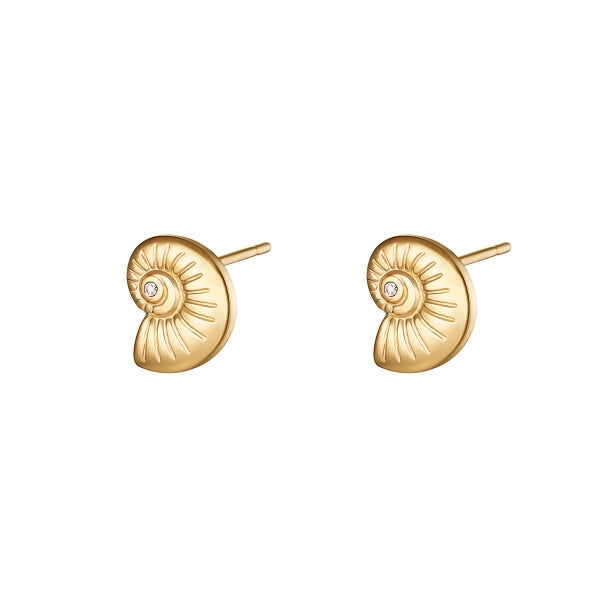 Twisted shell øreringe